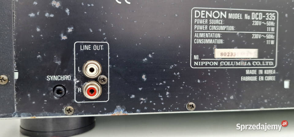 Cd player Denon odtwarzacz DCD335 DCD 335 Międzychód sprzedam