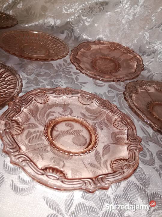rozalinowe talerzyki deserowe Chorzew