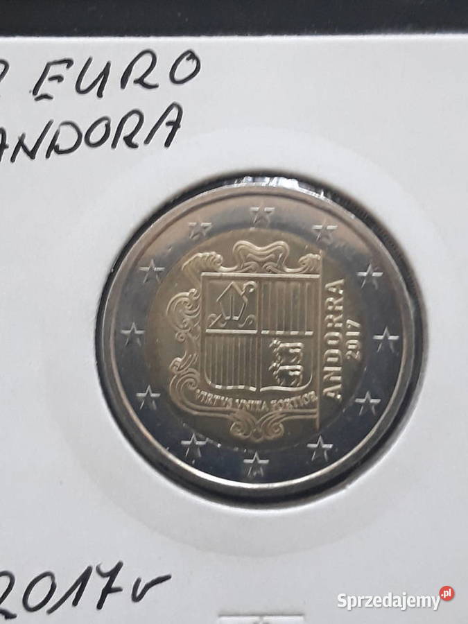 2 Euro Andora 2017 r Mennicze Numizmatyka Antyki, Sztuka, Kolekcje wielkopolskie Konin