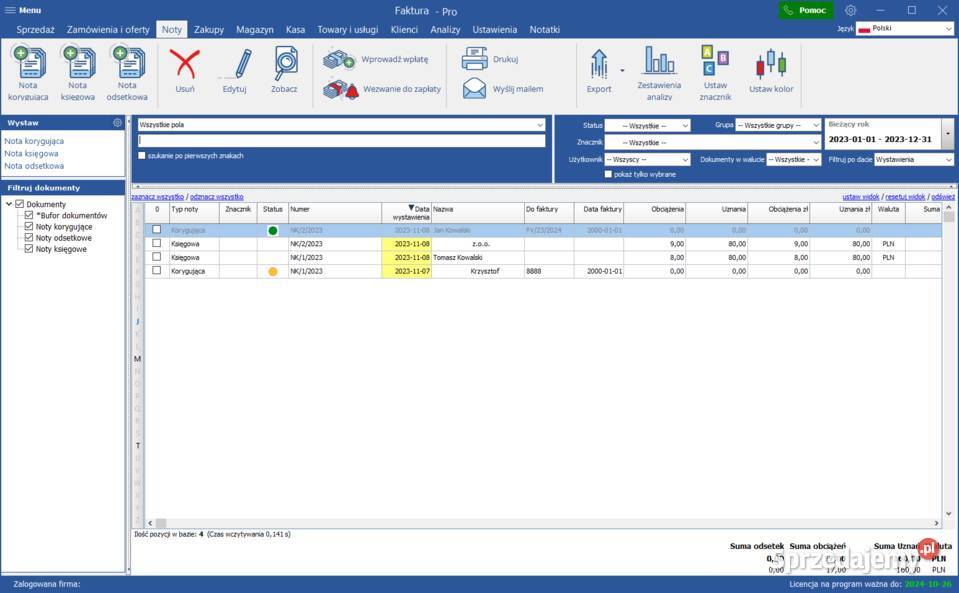 Faktura Pro faktury z magazynem i KSeF Łódź sprzedam