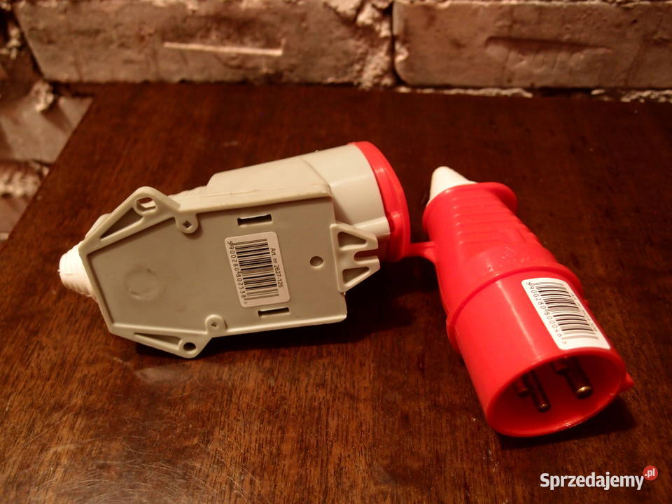 Złącze 3 fazowe siłowe zestaw gniazdo i wtyczka łódzkie Łódź