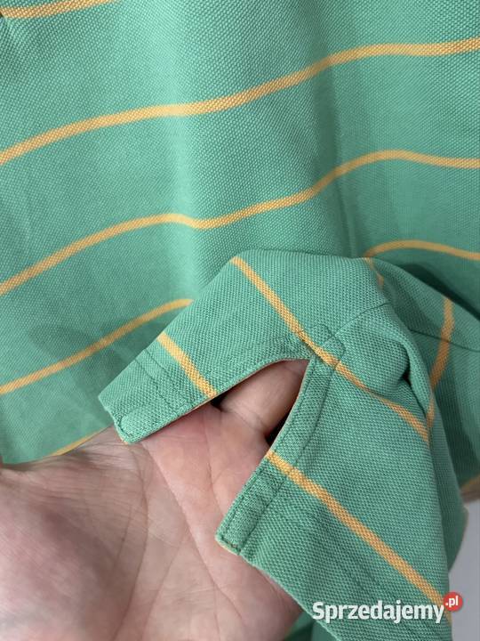Koszulka Polo Gant L stripes zielono żółta świętokrzyskie Skarżysko-Kamienna sprzedam