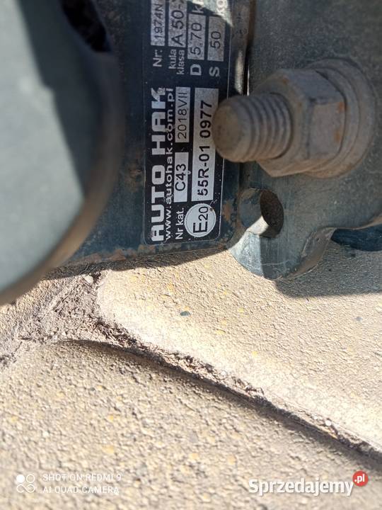 Hak holowniczy Ford Fusion 0213 Części samochodowe podkarpackie sprzedam