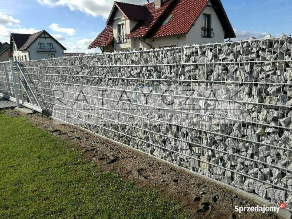 Gabion gabiony Ogrodzenie 120m Frontowe Kosze z Gniewkowo