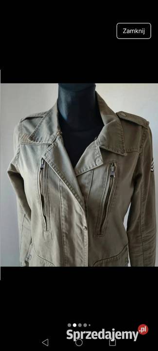 Kurtka jeansowa khaki wiatrówka jesień 2YK podkarpackie Krosno sprzedam