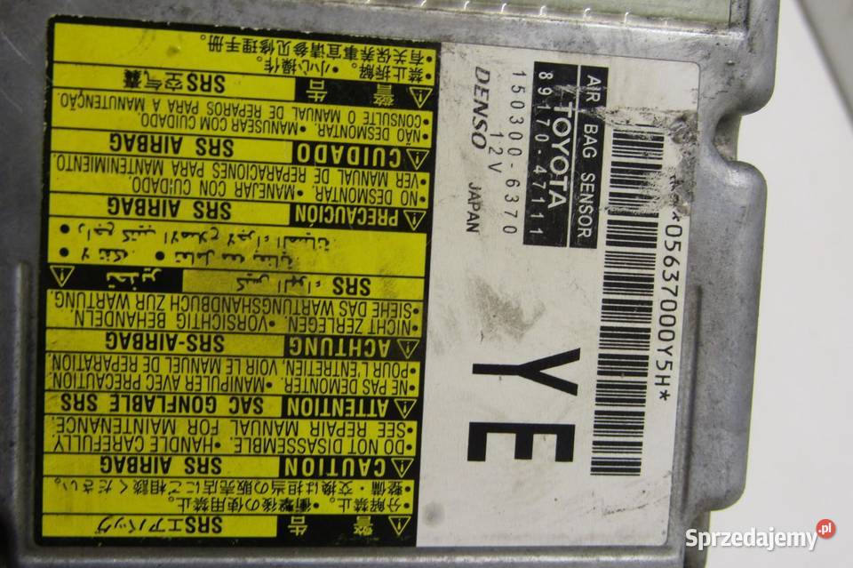 MODUŁ STEROWNIK SENSOR PODUSZEK AIRBAG TOYOTA