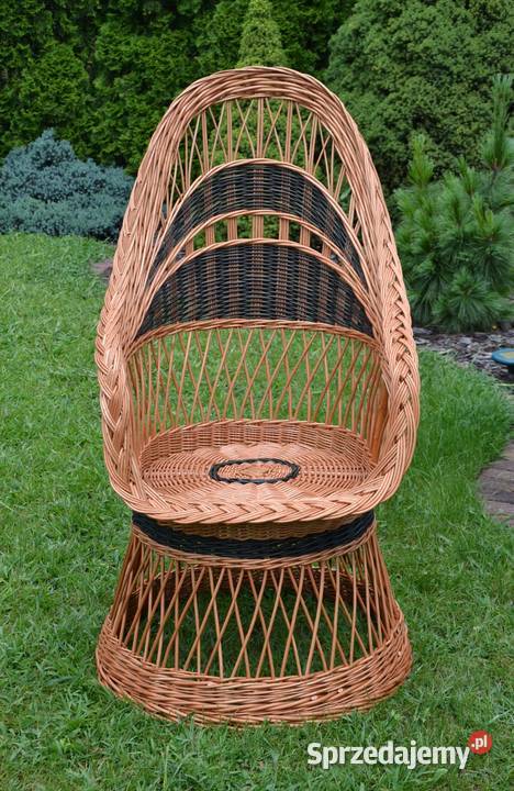 Fotel wiklinowy wysoki kolor podkarpackie Rzeszów
