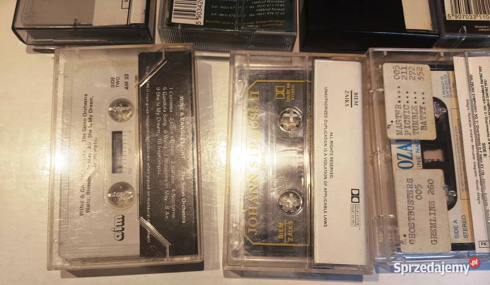 Kaset audio magnetofonowe muzyka poważna zestaw Grybów