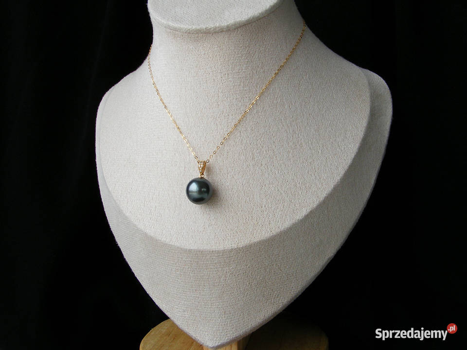 Perła Tahiti morska 10mm diamenty 0021ct mazowieckie Warszawa
