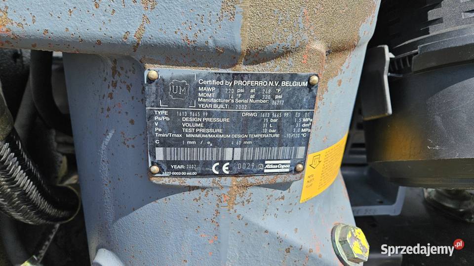 Sprężarka śrubowa Atlas Copco GA30FF Karsin