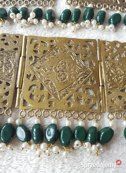 Komplet biżuteri indyjskiej naszyjnik chocker zachodniopomorskie Szczecin