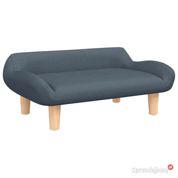 Sofa dzieci ciemnoszara 70x40x24 obita tkaniną Warszawa