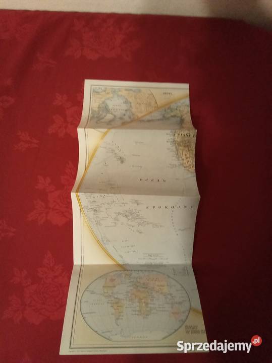 Mapa świata National Geographic 125 lecie mazowieckie Warszawa