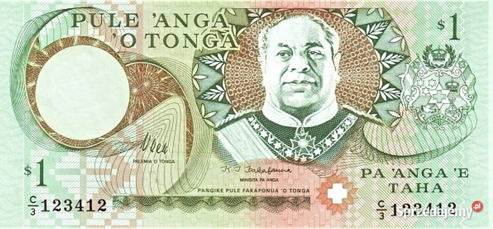 TONGA 19951 I 2 PANGA UNC2 BANKNOTY WYSYŁKA