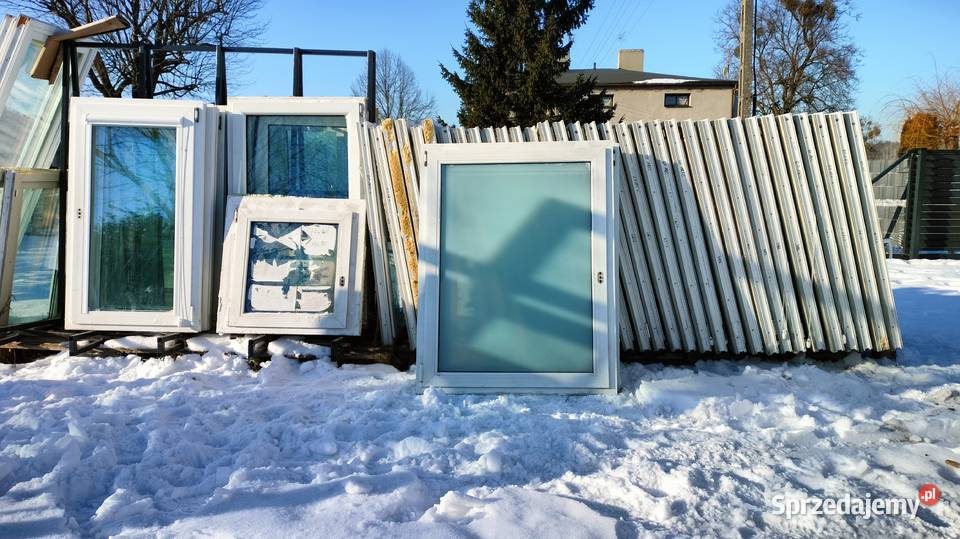 Okno Pcv 107x139 dwuszybowe używane stan zaluzja Łódź