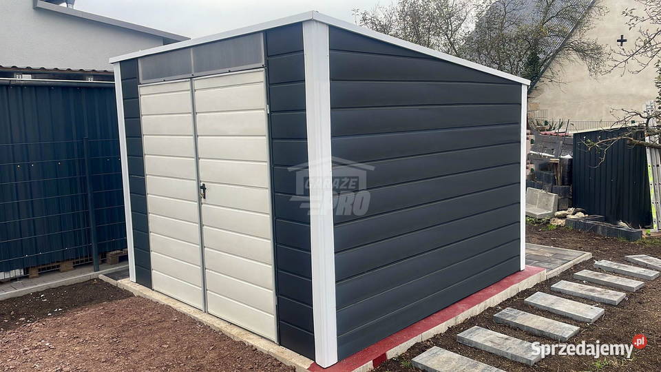 Schowek domek ogrodowy 25x3m brama dwuskrzydłowa Przasnysz