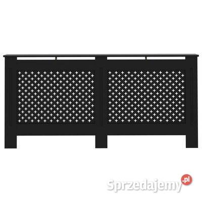 vidaXL Osłona na kaloryfer czarna 172x19x815 MDF mazowieckie Warszawa