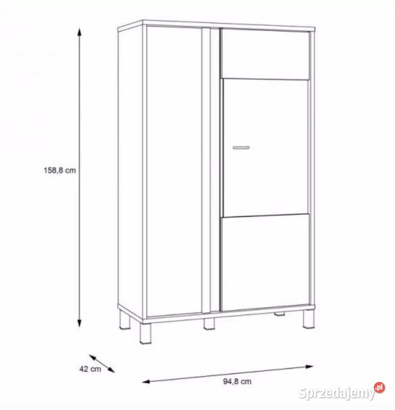 Witryna kolekcja HAYATO świerk alpejski styl 42cm lubelskie Dęblin