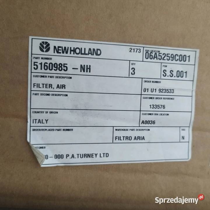 Filtr kabinowy powietrza 5160985 case holland Łowicz