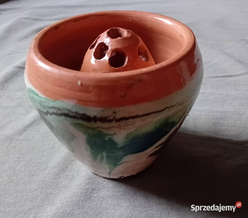 Ceramiczna ikebana pikasiak PRL Koźminek