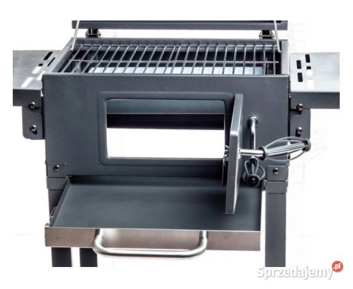 GRILL OGRODOWY WĘGLOWY KORBA POKRYWA POPIELNIK Łęczyca