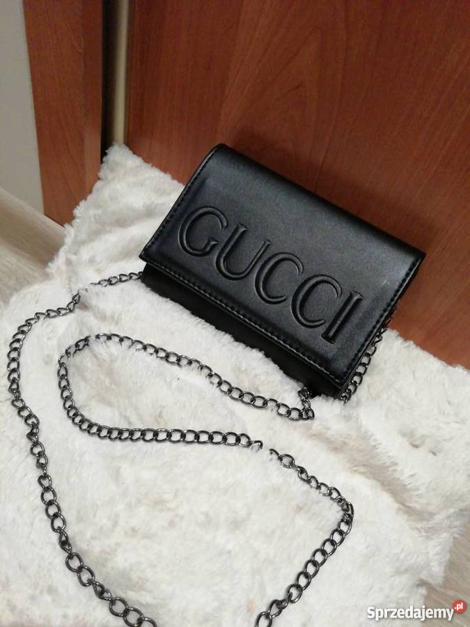 Czarna torebka Gucci skóra naturalna śląskie