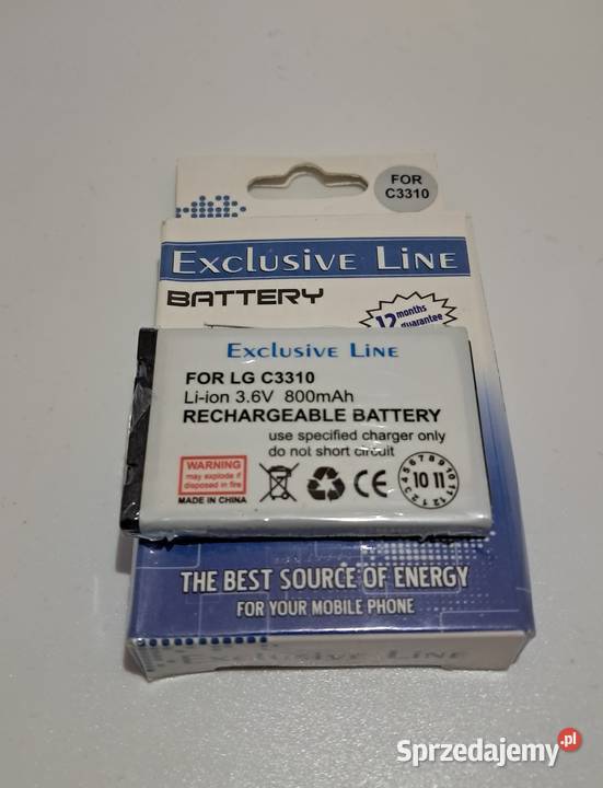 Bateria do telefonu LG C3310 mazowieckie Warszawa