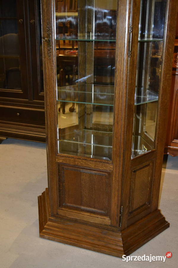 witryna stylowa lustra dąb Meble Będzin sprzedam