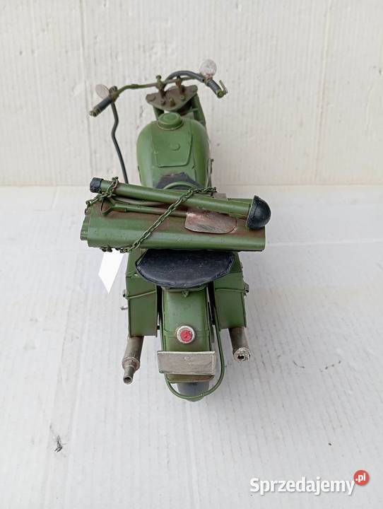 MOTOCYKL WOJSKOWY METALOWY RETRO REPLIKA Niemodlin