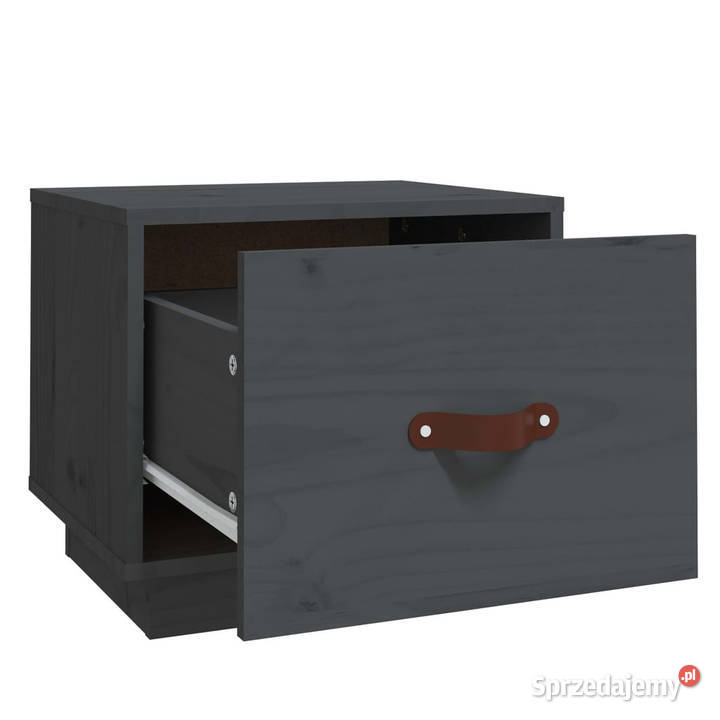 Szafka nocna szara 40x34x35 lite drewno sosnowe Warszawa