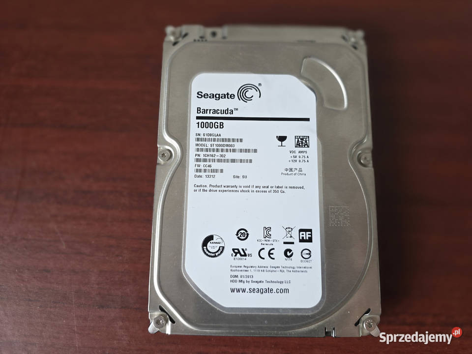Dysk HDD 1000GB Seagate Barracuda ST1000DM003