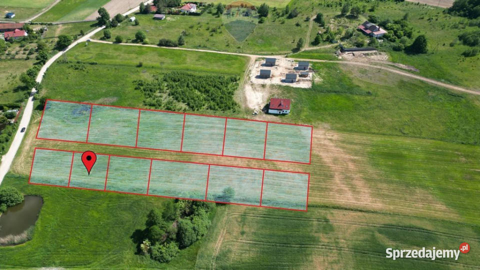 Działka budowlana mieszkaniowa 450m jez Narie utwardzona Bogaczewo