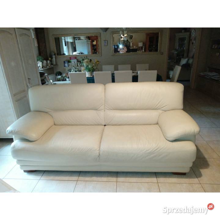 Kanapa dwuosobowa ze skóry naturalnej Divini