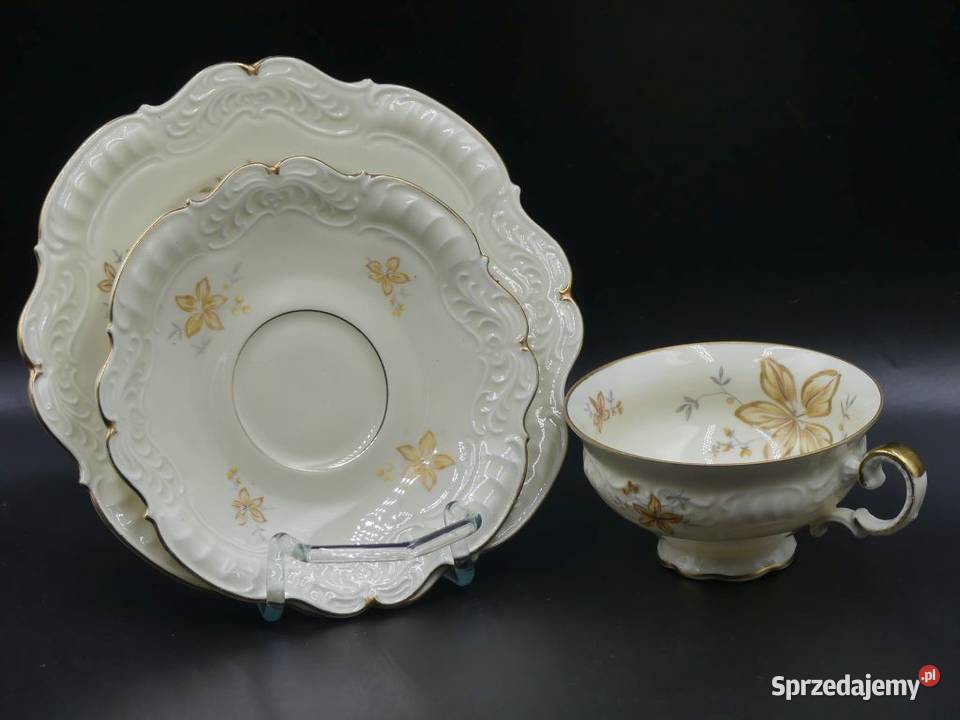 Komplet śniadaniowy Sorau Żary piękne reliefy wielkopolskie Poznań