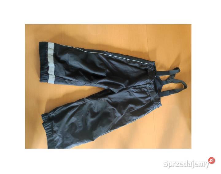 HM spodnie zimowe ocieplane czarne zimowe H&M