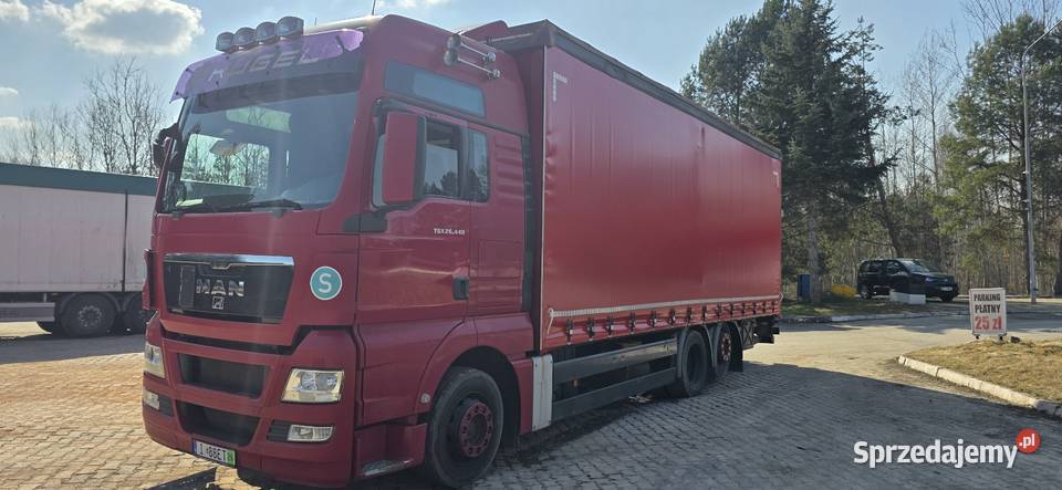 Man tgx 26440 Firanka solo 20ep winda udt dach czerwony Bliżyn sprzedam