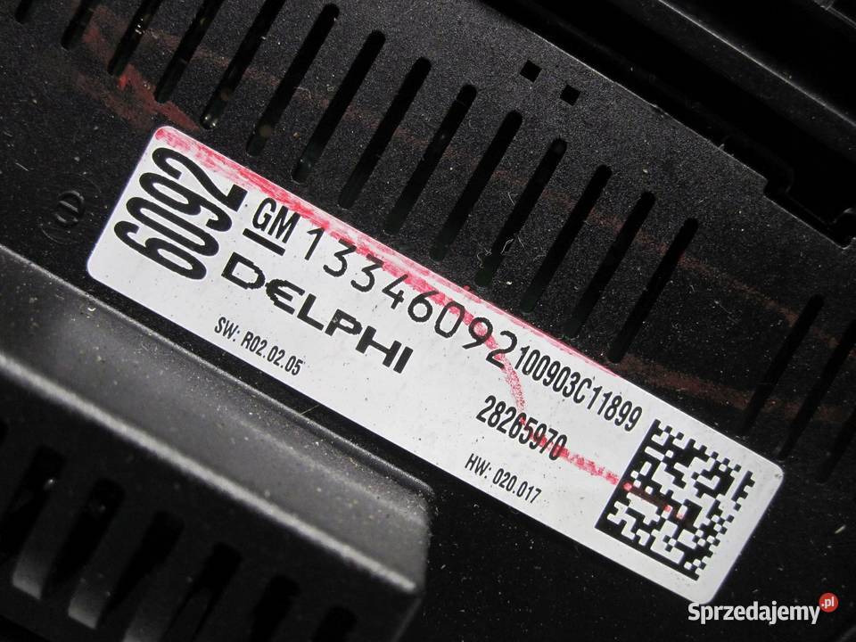 OPEL MERIVA B 10r panel radia klimatyzacji osobowe