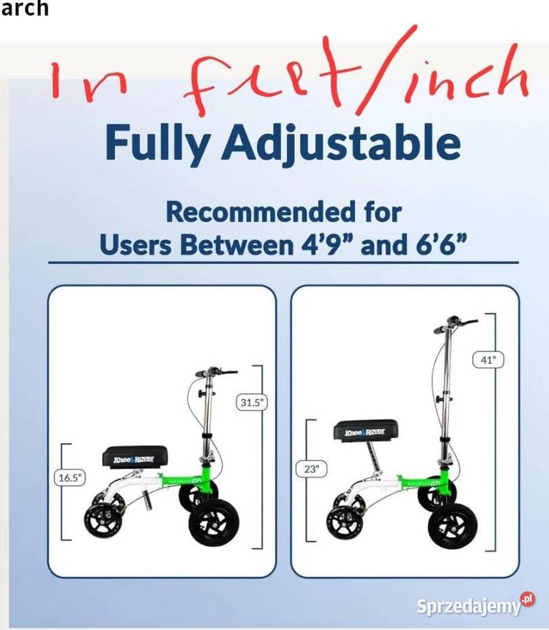 Nowa składana hulajnoga do poruszania się Gdańsk sprzedam