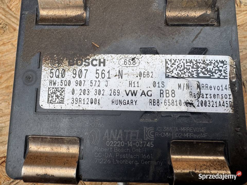 Sensor radar distronic vw seat skoda golf 7 Międzychód