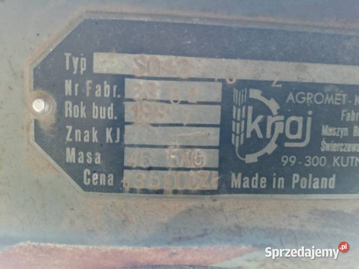 Agregat uprawowy bomet 25 m i siewnik Poznaniak nieuszkodzony Agregaty Nasielsk sprzedam