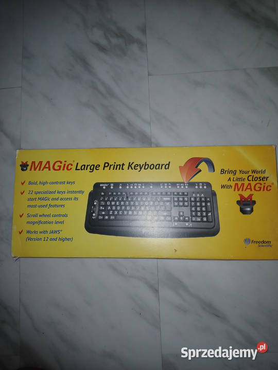 Klawiatura Magic Large print keyboard Pozostałe sprzedam