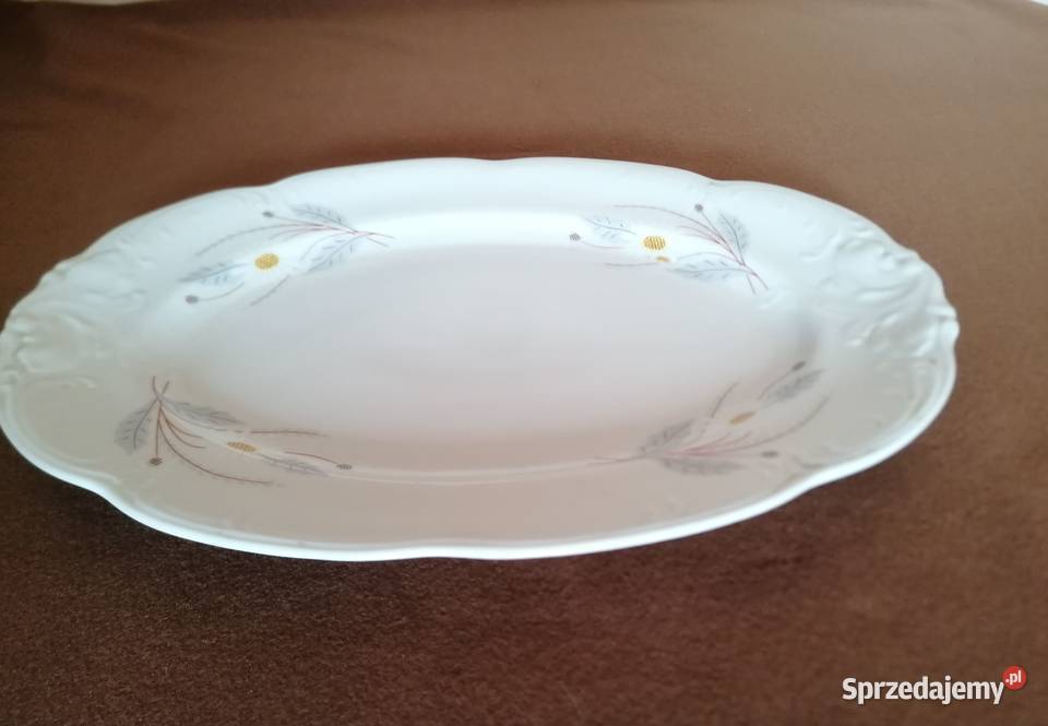 Półmisek porcelanowy WAŁBRZYCHpatera 33x23 Łódź