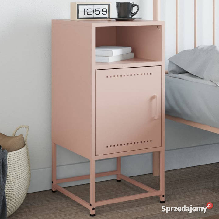 Szafka nocna różowa 36x39x78 stal WM846568 Warszawa sprzedam