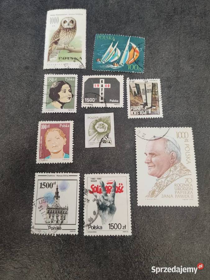 Znaczki polskie kasowane 1990 Bolesławiec sprzedam