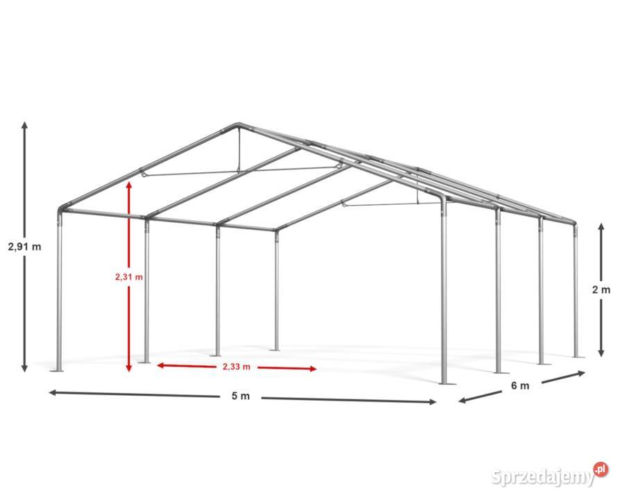 5x6x2m Namiot magazynowy ogrodowy handlowy Jabłonna