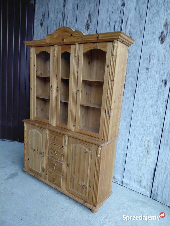 kredens witryna sosnowa nie lakierowana 380 Kredensy i witryny kujawsko-pomorskie Byczyna sprzedam