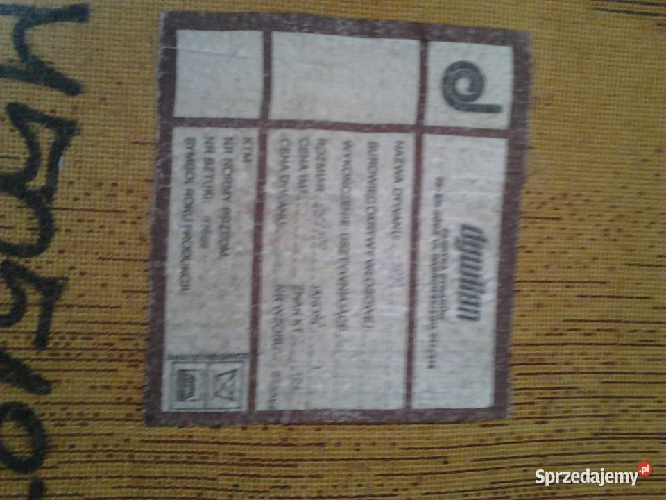 duży dywan vintage retro produkt polski Kraków