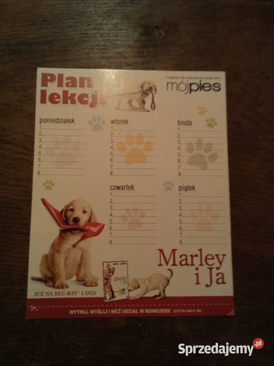 Plan lekcji Marley i ja