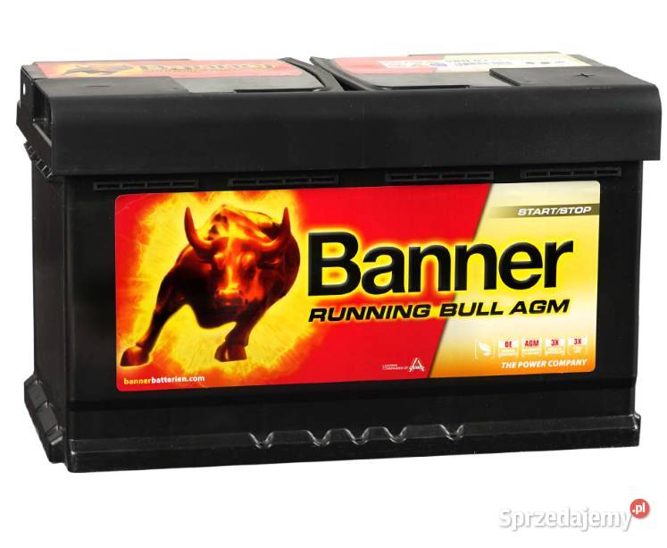 Akumulator 80Ah 800A Banner Running Bull 58001 pomorskie Kościerzyna sprzedam