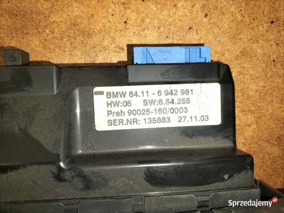 Panel kontroli klimatyzacji wersja HIGH BMW E65 Poręba
